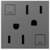 adorne&#174; Magnesium Tamper-Resistant 15A GFCI Wall Outlet