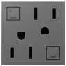 adorne® Magnesium Tamper-Resistant 15A GFCI Wall Outlet
