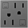 adorne® Magnesium Tamper-Resistant 20A GFCI Wall Outlet