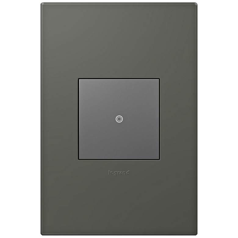 Image 1 adorne Moss Grey 1-Gang Wall Plate w/ Switch