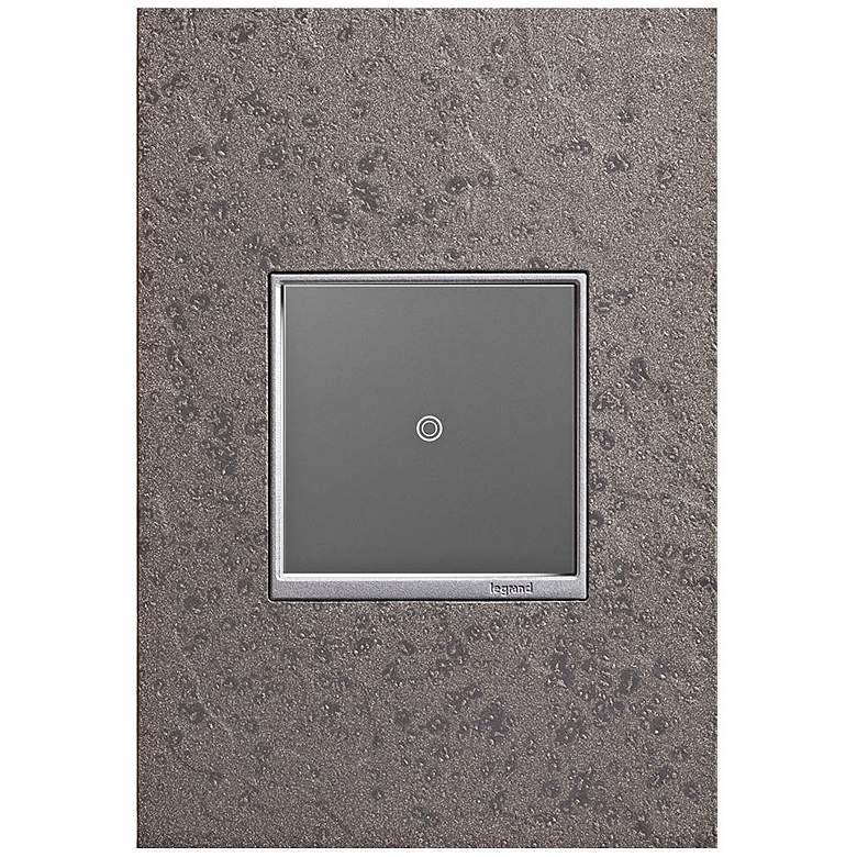 Image 1 adorne  Natural Iron 1-Gang Wall Plate w/ sofTap Switch