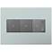 adorne Pale Blue 3-Gang Wall Plate w/ 2 Switches and Dimmer