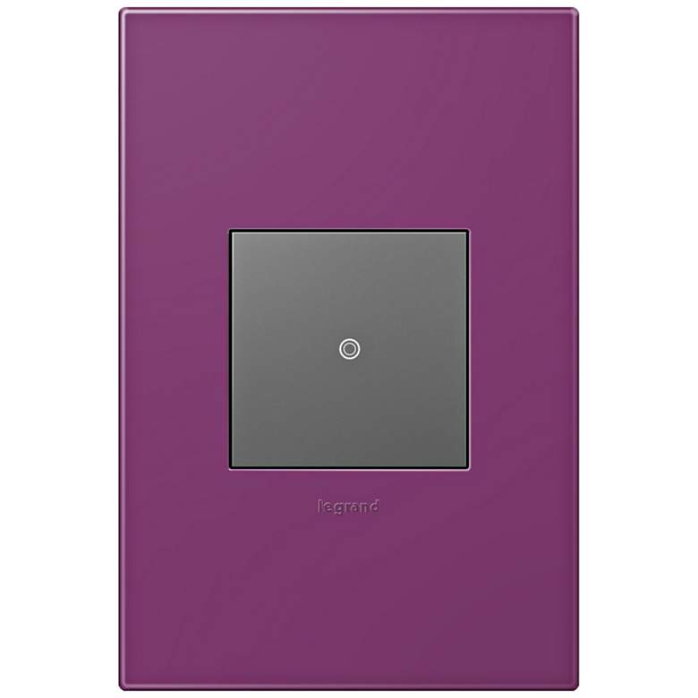 Image 1 adorne Plum 1-Gang Wall Plate w/ Switch