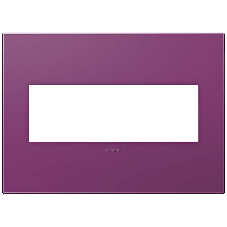 Image 1 adorne&#174; Plum 3-Gang Snap-On Wall Plate