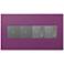 adorne Plum 4-Gang Wall Plate w/ 2 Switches and 2 Dimmers