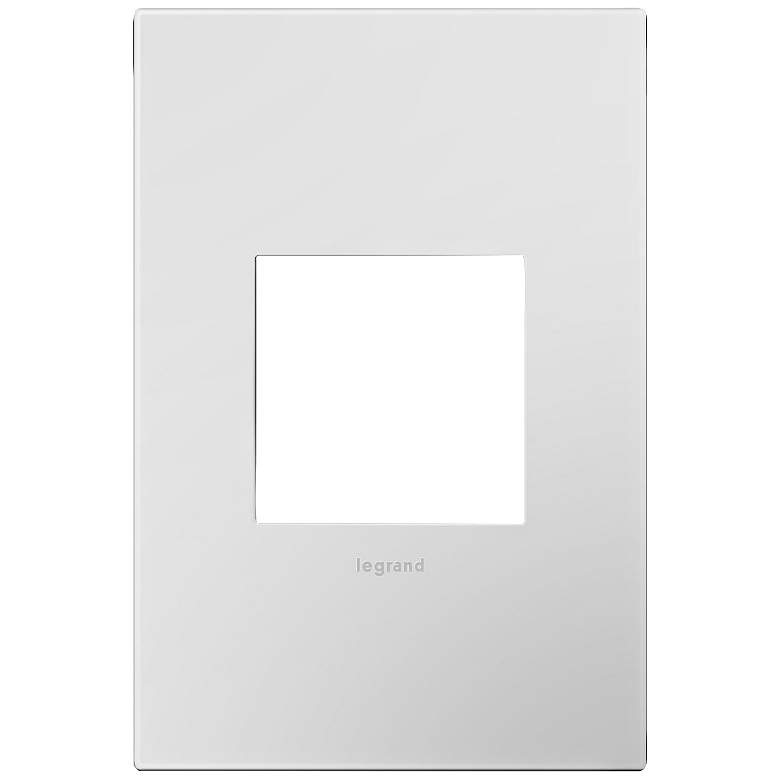 Image 1 adorne&#174; Powder White 1-Gang Snap-On Wall Plate