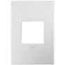 adorne&#174; Powder White 1-Gang Snap-On Wall Plate