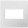 adorne® Powder White 2-Gang Snap-On Wall Plate