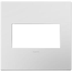 adorne&#174; Powder White 2-Gang Snap-On Wall Plate