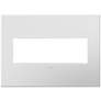 adorne&#174; Powder White 3-Gang Snap-On Wall Plate