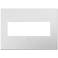 adorne® Powder White 3-Gang Snap-On Wall Plate