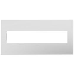 adorne&#174; Powder White 5-Gang Snap-On Wall Plate