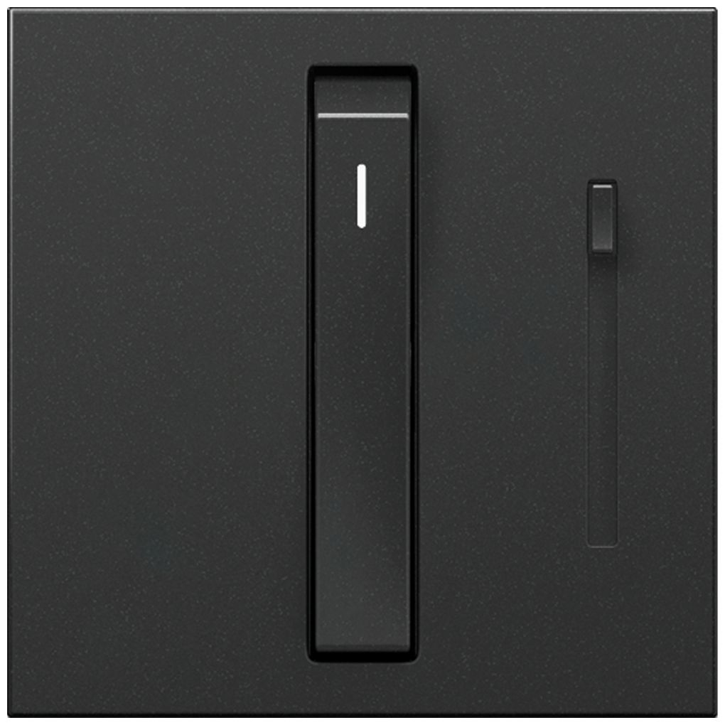 Image 2 adorne® Graphite Whisper Dimmer with Brushed Stainless Wall Plate more views