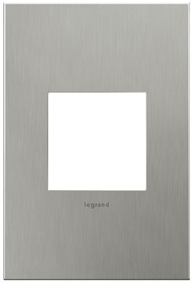 Image 3 adorne® Graphite Whisper Dimmer with Brushed Stainless Wall Plate more views