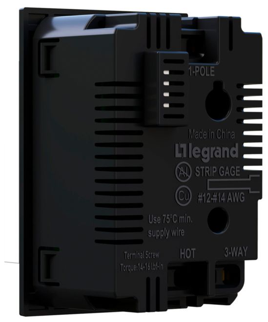 Image 3 adorne® White Paddle LED Dimmer with Powder White Wall Plate more views