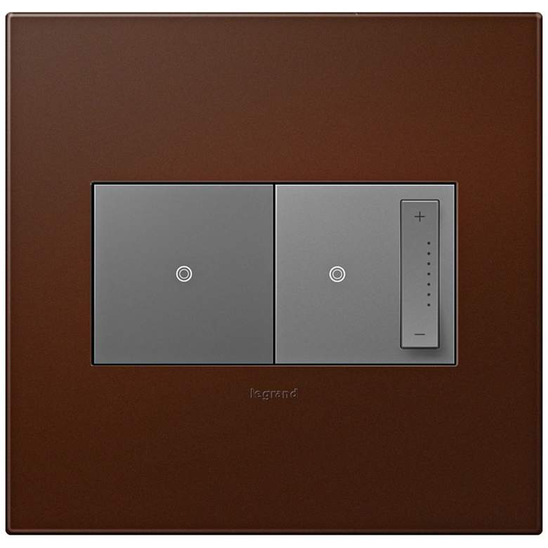 Image 1 adorne Russet 2-Gang Wall Plate w/ Switch and Dimmer