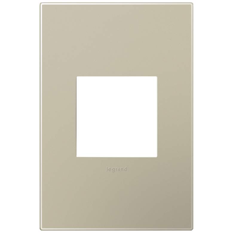 Image 1 adorne® Snap-On Titanium 1-Gang Wall Plate