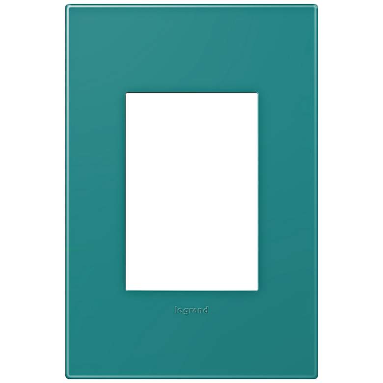 Image 1 adorne&#174; Snap-On Turquoise Blue 1-Gang 3-Module Wall Plate