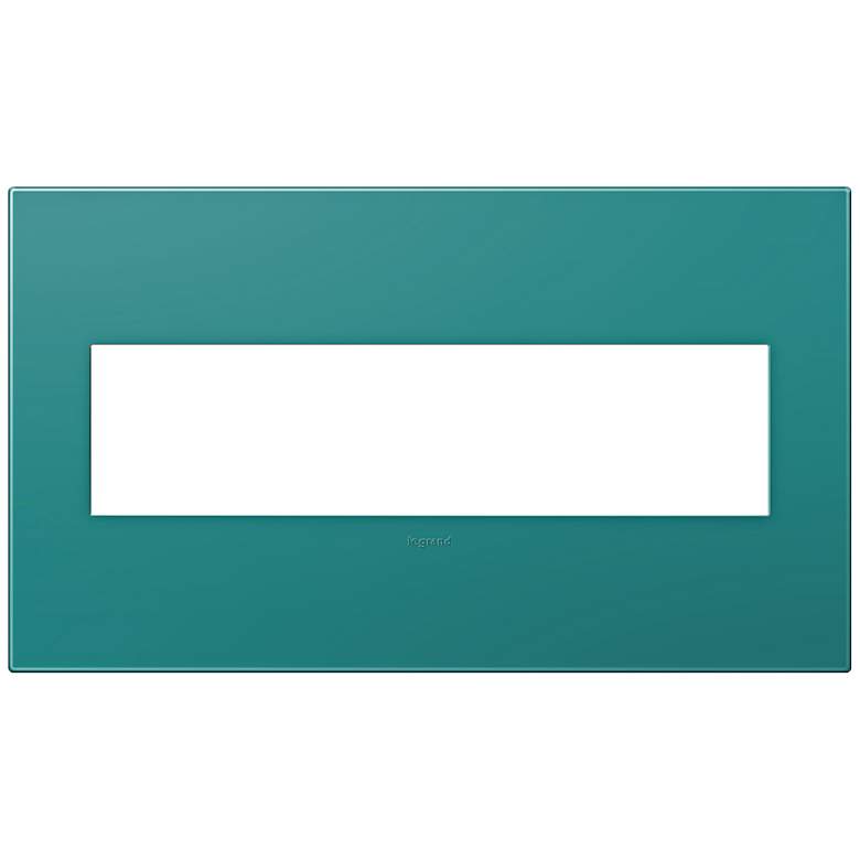 Image 1 adorne&#174; Snap-On Turquoise Blue 4-Gang Wall Plate