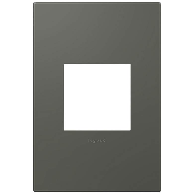 Image 1 adorne&#174; Soft Touch 1-Gang Moss Gray Wall Plate
