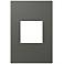 adorne® Soft Touch 1-Gang Moss Gray Wall Plate