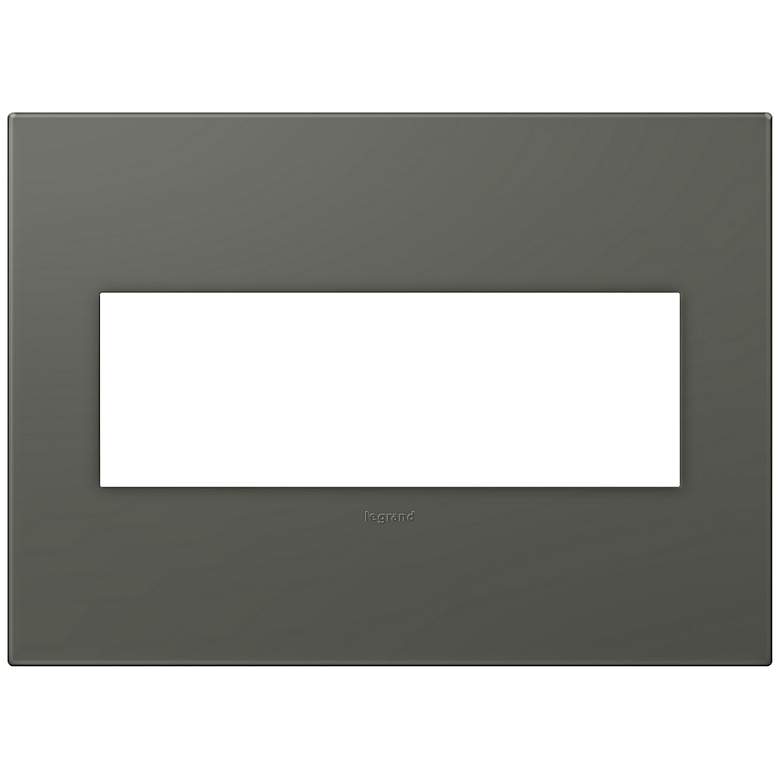 Image 1 adorne® Soft Touch Moss Gray3-Gang Wall Plate
