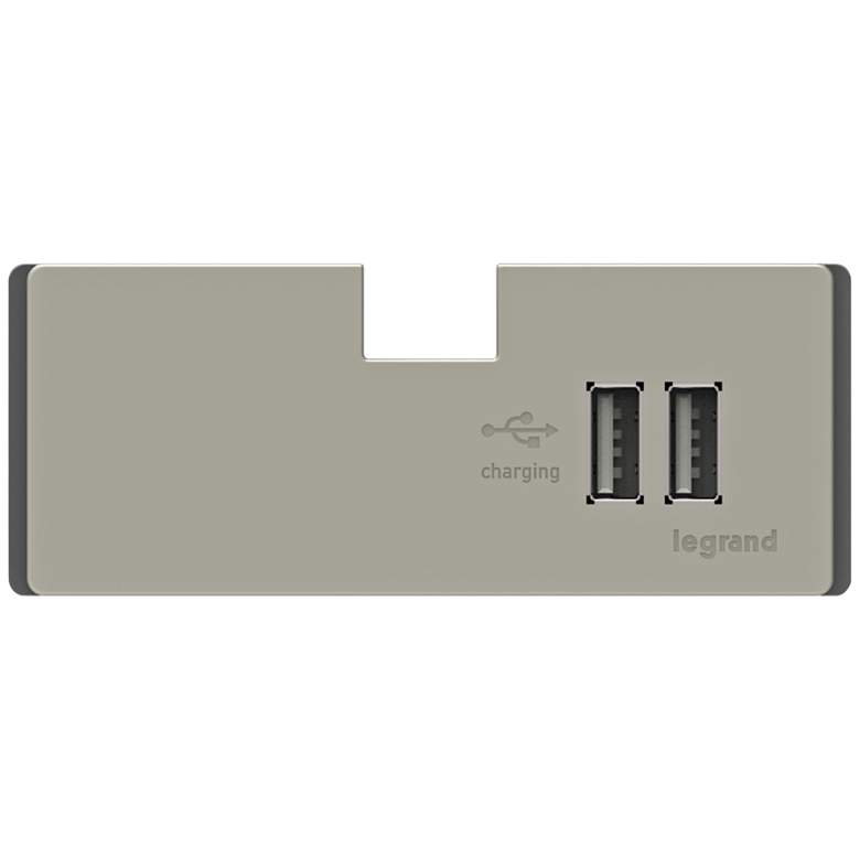 Image 1 adorne® Titanium 3.1A 2-Port USB Electronic Charger Module
