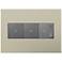 adorne Titanium 3-Gang Wall Plate w/ 2 Switches and Dimmer