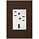 adorne Truffle 1-Gang+ Wall Plate w/ Outlets