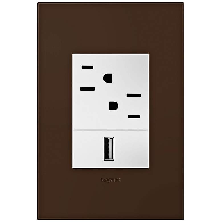 Image 1 adorne Truffle 1-Gang+ Wall Plate w/ Outlets