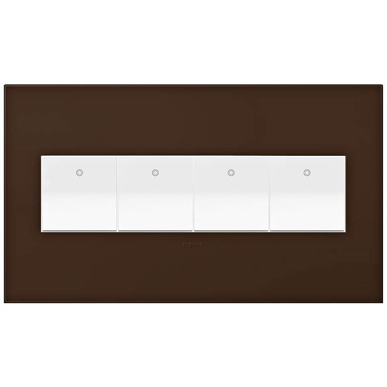 Image 1 adorne Truffle 4-Gang Wall Plate w/ 4 Switches