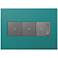 adorne Turquoise Blue 3-Gang Wall Plate w/ 2 Switches and Dimmer