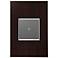 adorne Wenge Wood 1-Gang Real Metal Wall Plate w/ Switch