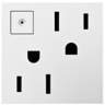 adorne® White 15A Energy-Saving On-Off Wall Outlet