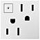 adorne® White 15A Energy-Saving On-Off Wall Outlet