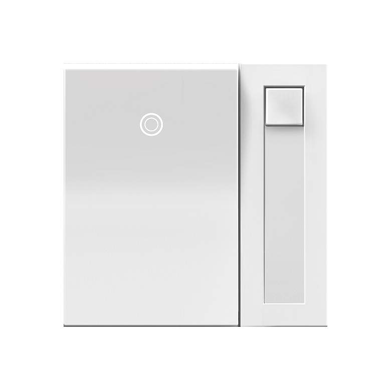 Image 1 adorne® White 450 Watt CFL/LED/Incandescent Paddle Dimmer