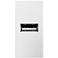adorne® White 1/2 Gang USB Wall Outlet