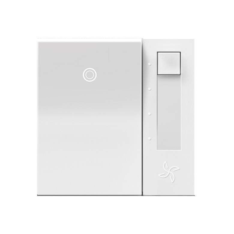 Image 1 adorne&#174; White Fan Control Switch with Status Light