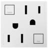 Adorne White Tamper-Resistant 15A GFCI Wall Outlet