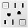 Adorne White Tamper-Resistant 15A GFCI Wall Outlet