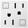 adorne® White Tamper-Resistant 20A GFCI Wall Outlet