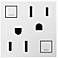 adorne® White Tamper-Resistant 20A GFCI Wall Outlet