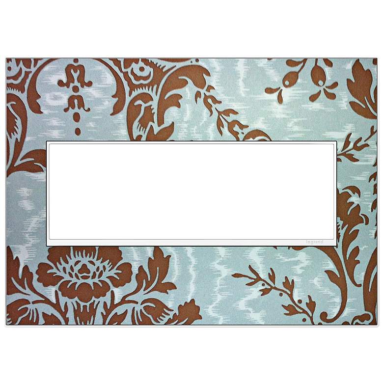 Image 1 adorne® White Trim 3-Gang Customizable Wall Plate