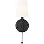 2_Adorra 15" High Matte Black Wall Sconce more views