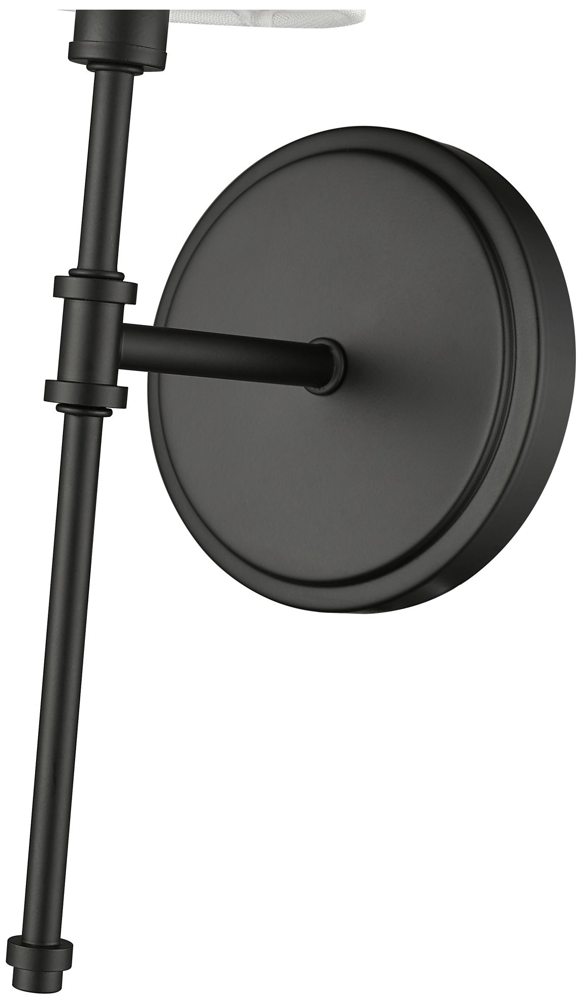 Image 4 Adorra 15" High Matte Black Wall Sconce more views