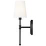 4_Adorra 15" High Matte Black Wall Sconce more views