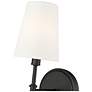 5_Adorra 15" High Matte Black Wall Sconce more views