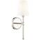 Adorra 15" High Polished Nickel Wall Sconce