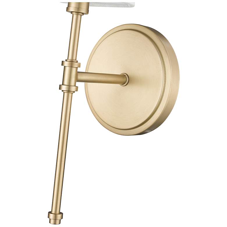 Image 3 Adorra 15" High Vintage Brass Wall Sconce more views