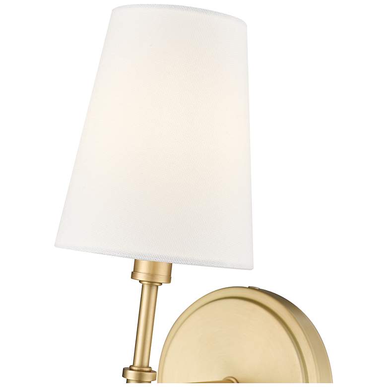 Image 5 Adorra 15" High Vintage Brass Wall Sconce more views